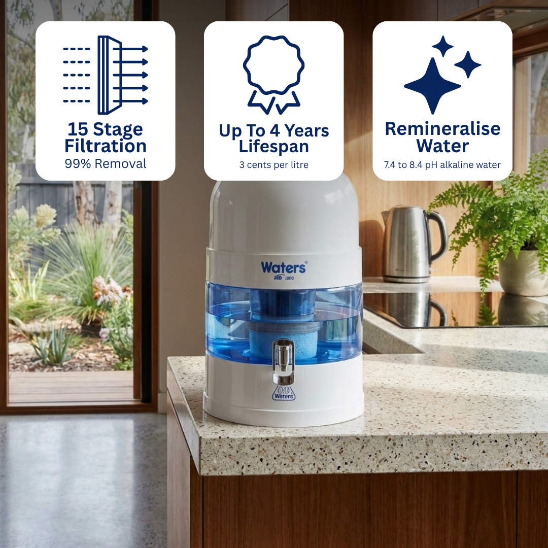 BIO 1000 Grey 10 Litre Bench Top Water Filter