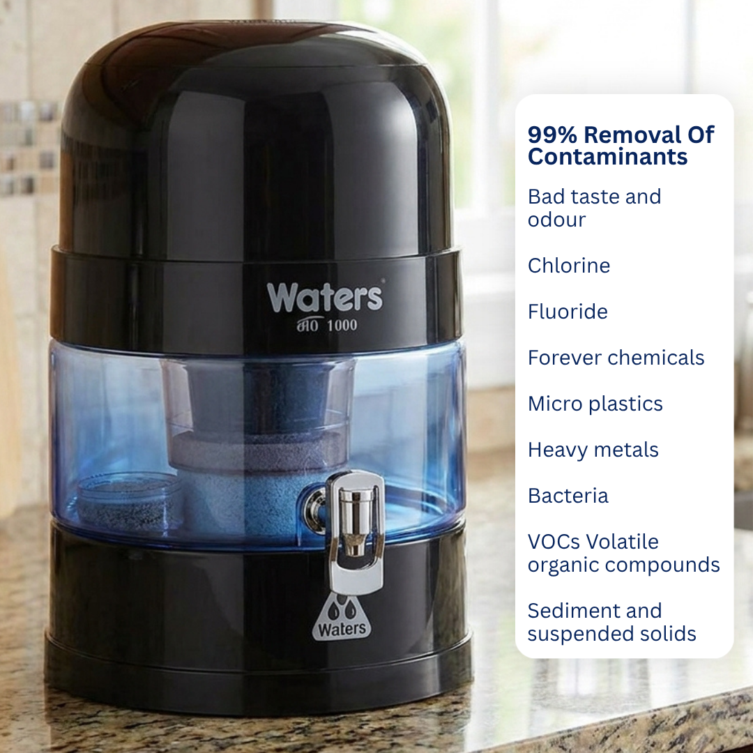 BIO 1000 Black 10 Litre Bench Top Water Filter