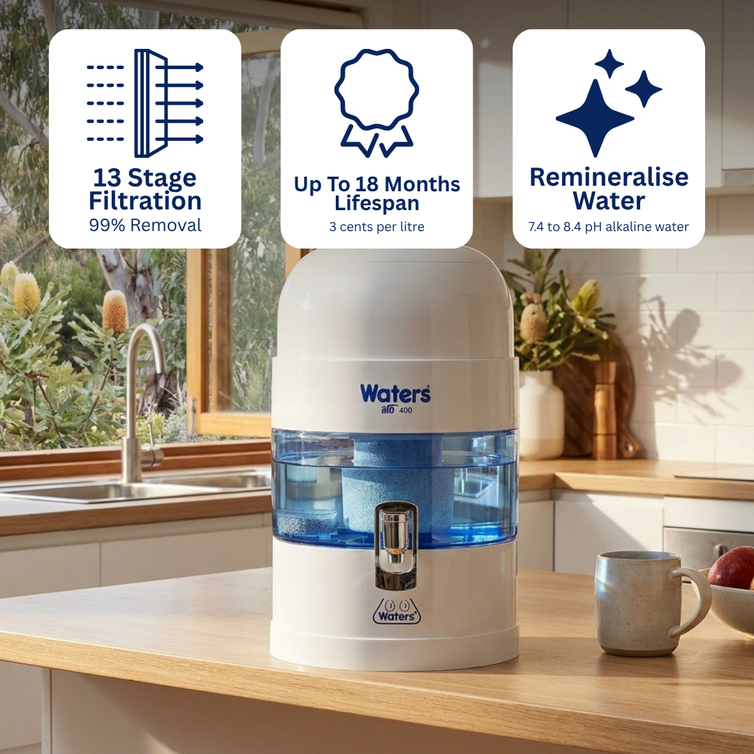BIO 400 MAX Grey 7 Litre Bench Top Water Filter