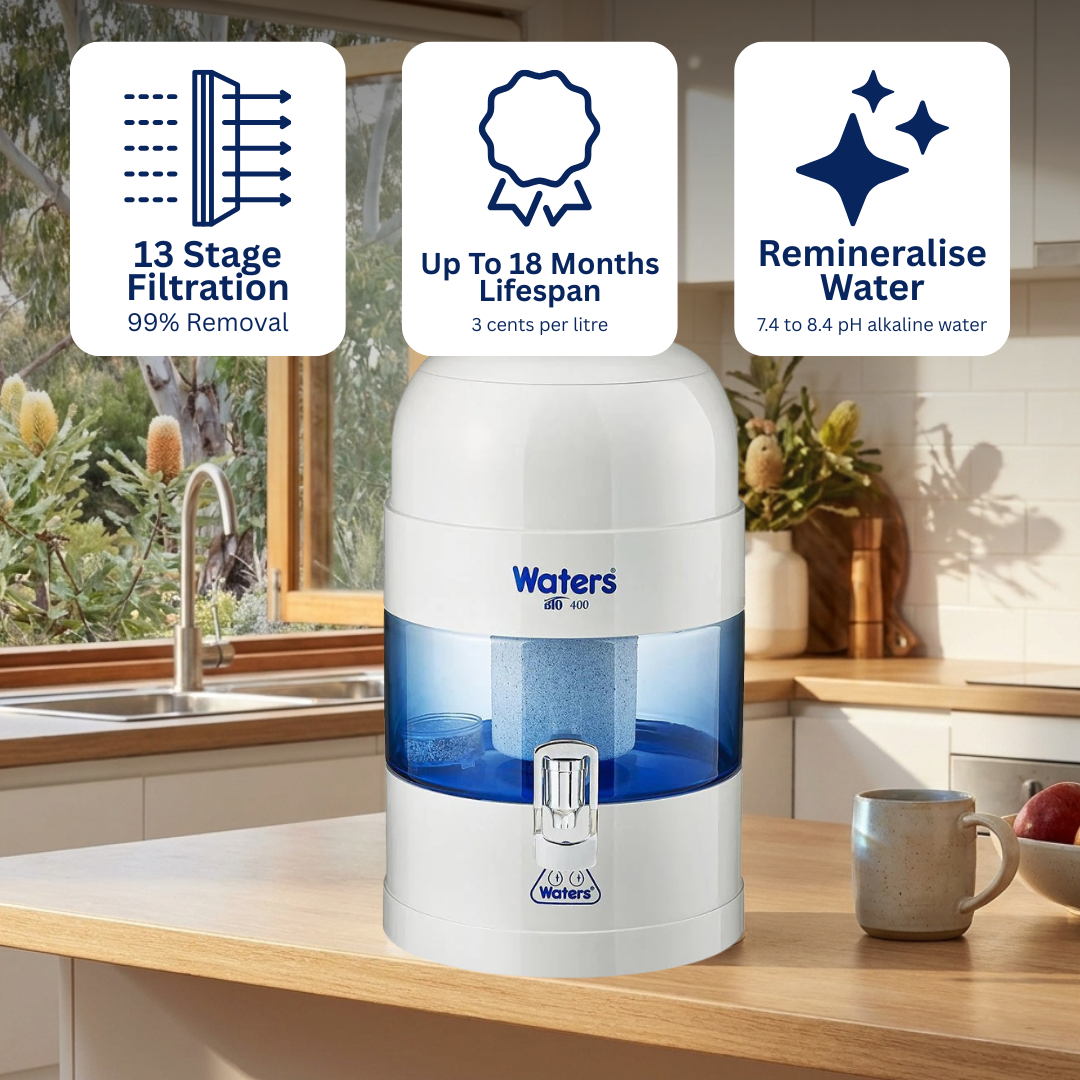 BIO 400 MAX Grey 7 Litre Bench Top Water Filter