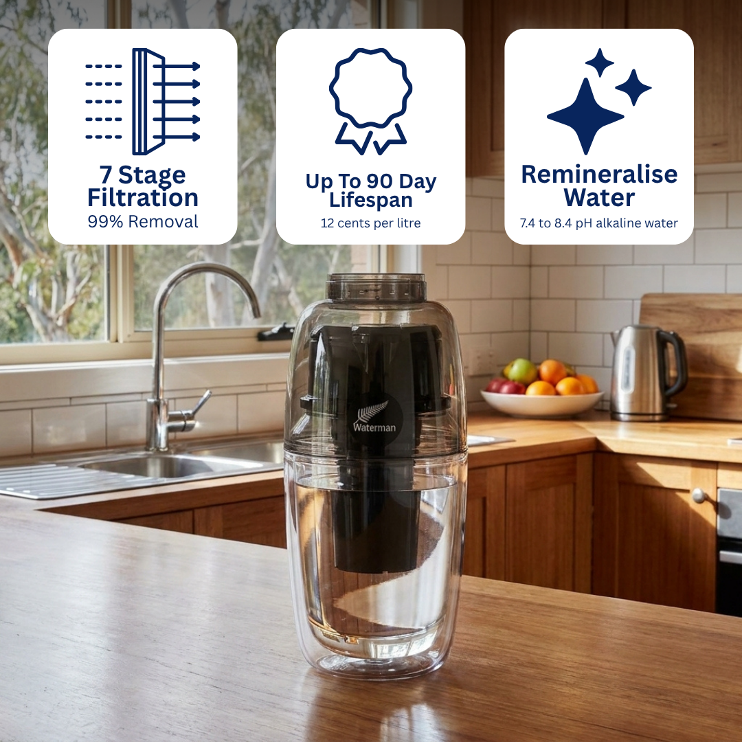 Waterman Black 600ml Portable Filter