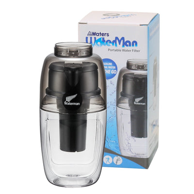 Mini BMP Waterman 600ml Black - Waters Co Australia