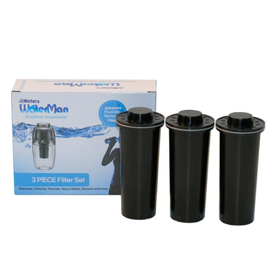 3 Pack replacement filters for Mini BMP Waterman 600ml Black - Waters Co Australia